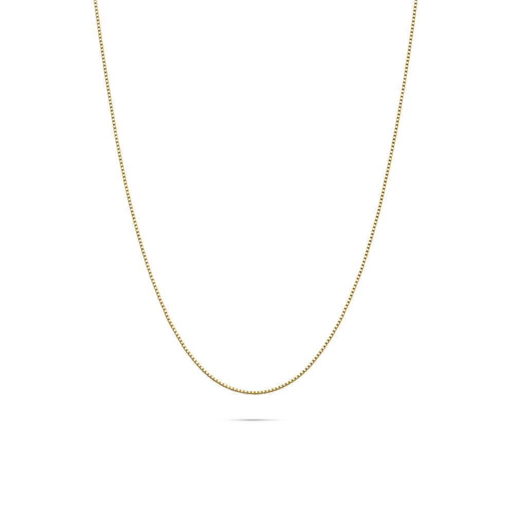 Box Chain in 14K Yellow Gold, .85MM, 18-20" – Image 1 of 4