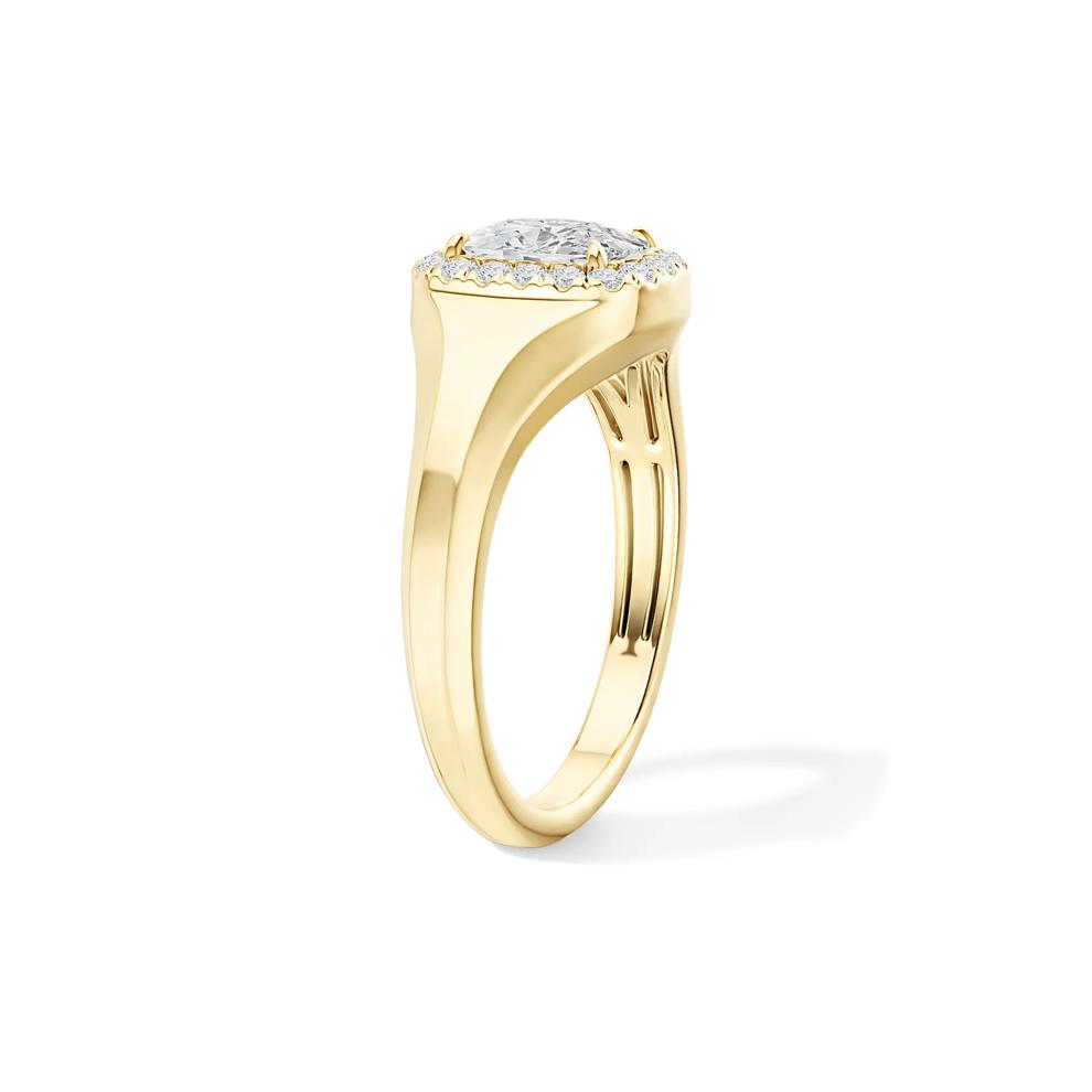 Lab Grown Diamond Elongated Cushion Ring in 14K Yellow Gold (1 ct. tw.) – Image 3 of 4