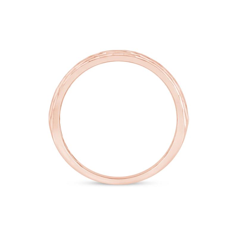 Men&#39;s Black Diamond Band in 10K Rose Gold &#40;1/2 ct. tw.&#41; – Image 2 of 3