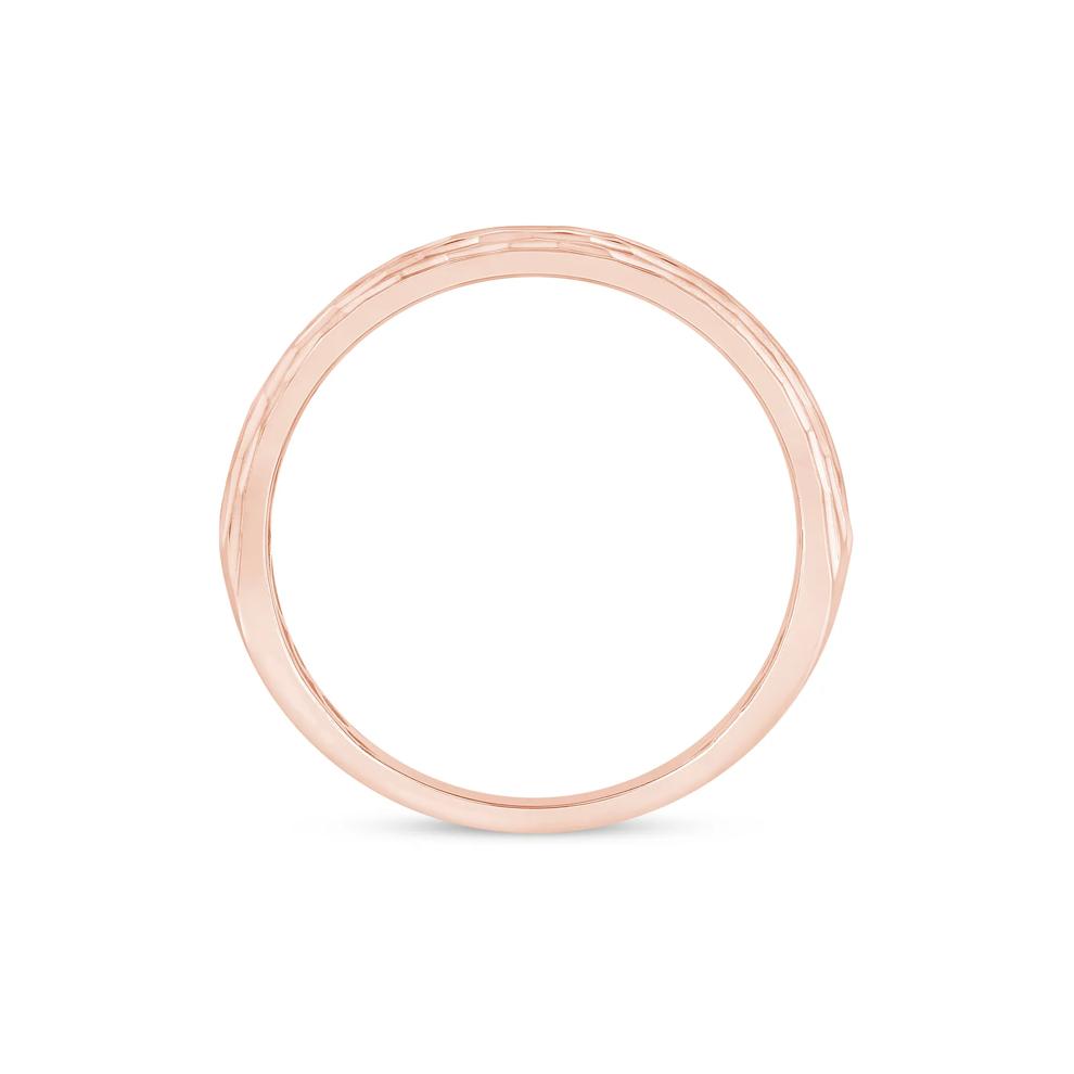 Men's Black Diamond Band in 10K Rose Gold (1/2 ct. tw.) – Image 2 of 3