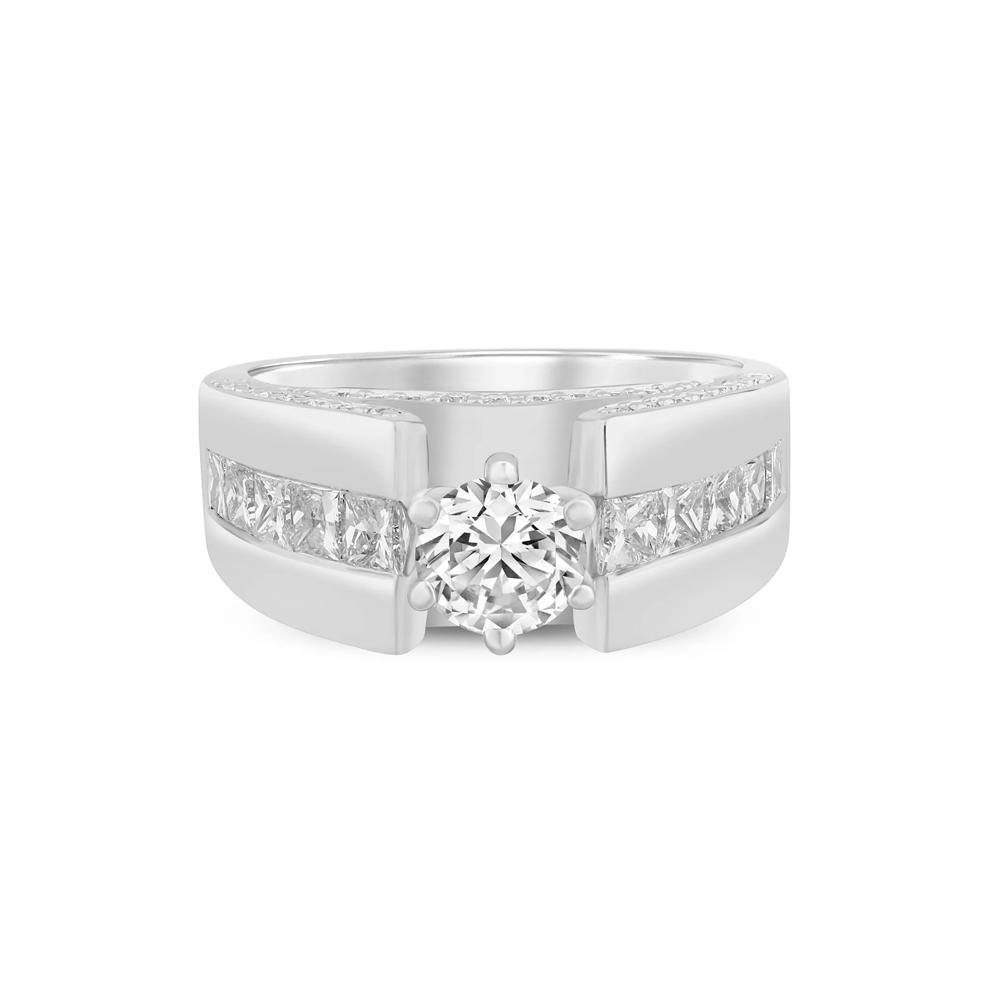 Diamond Semi-Mount Engagement Ring in 14K White Gold (1 1/3 ct. tw.) (Setting Only) – Image 1 of 6