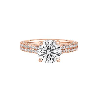 Morgan Lab Grown Diamond Engagement Ring in 14K Rose Gold (2 7/8 ct. tw.)
