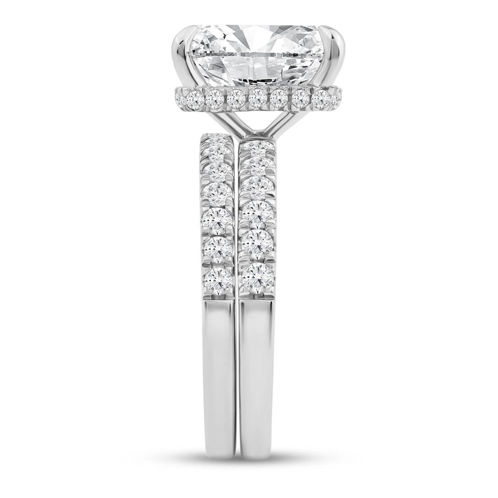 Lab Grown Diamond Radiant-Cut Bridal Set in 14K White Gold (5 ct. tw.) – Image 2 of 6
