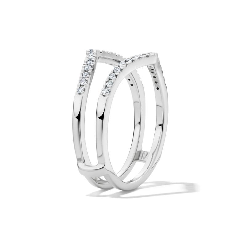 1/5 ct. tw. Diamond Ring Enhancer in 10K White Gold – Image 3 of 4