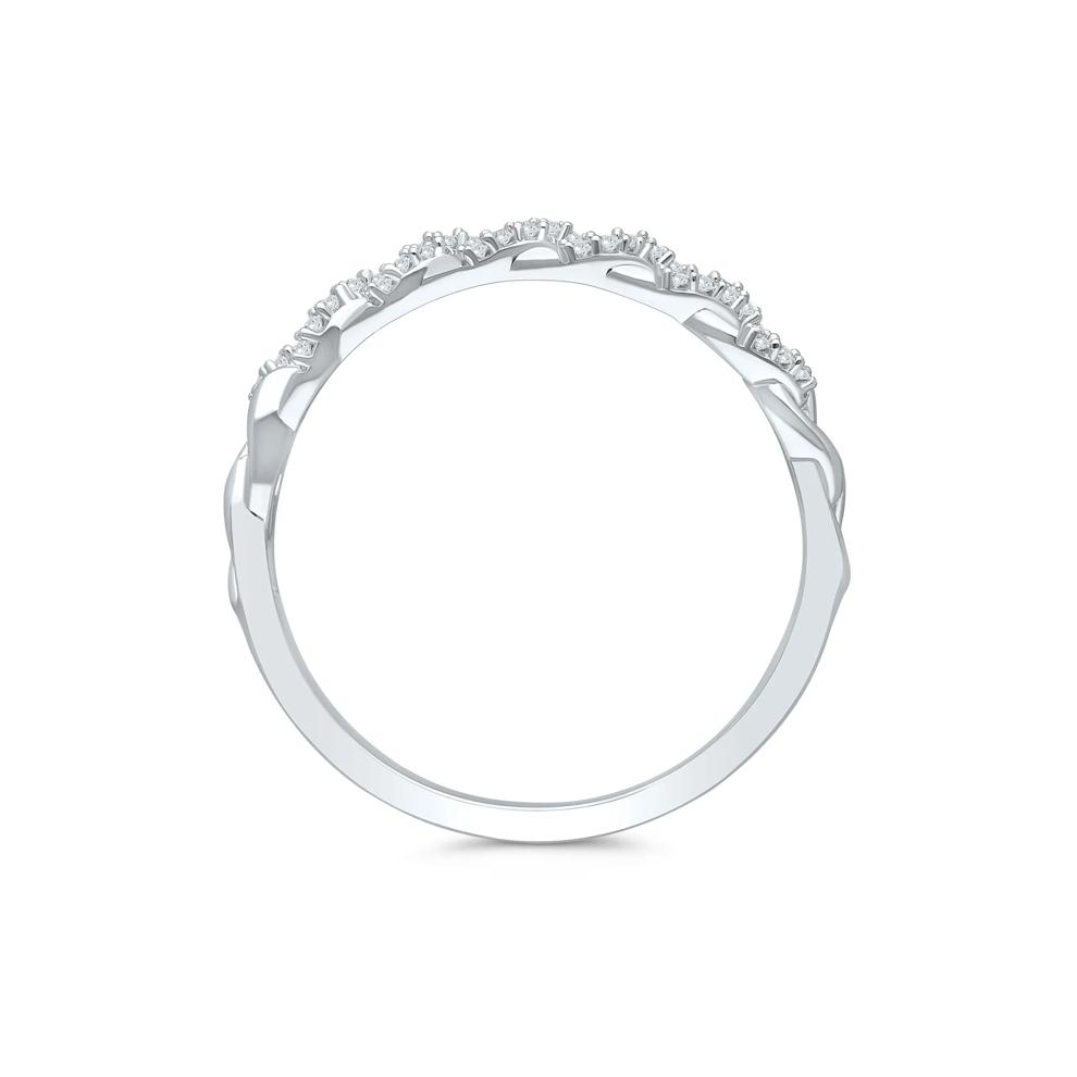 Diamond Accent Chain Link Band in Sterling Silver – Image 2 of 3