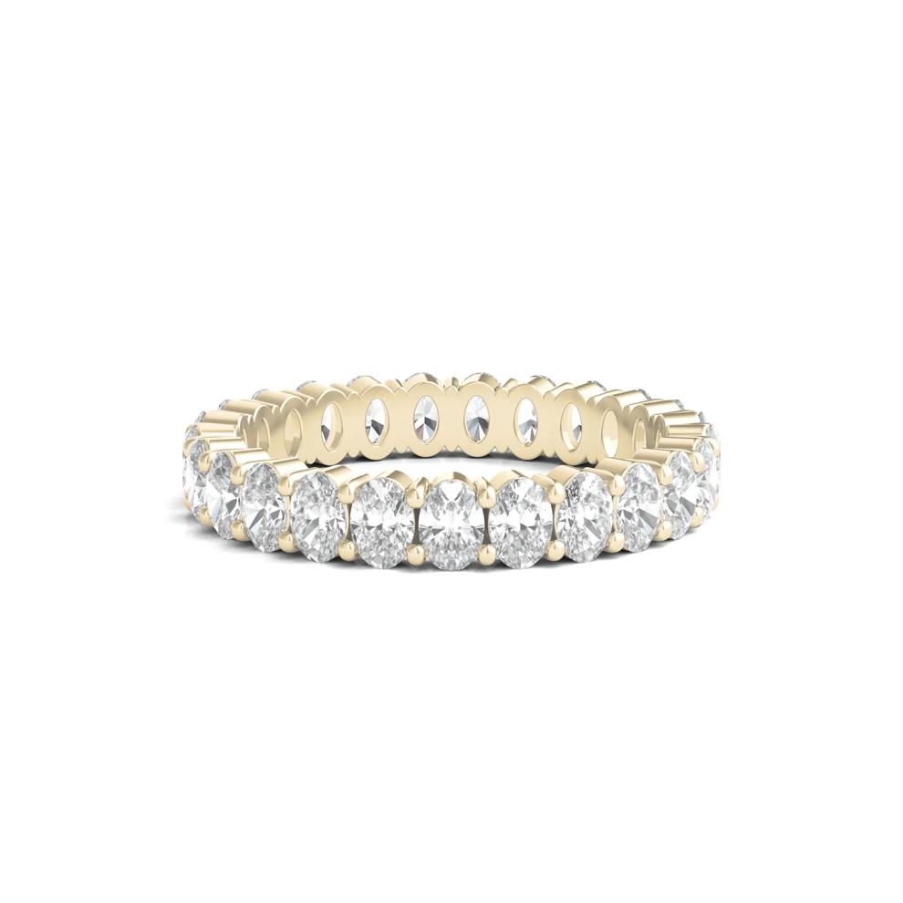 Oval-Shaped Diamond Wedding Band with Eternity Setting in 14K Yellow Gold (2 ct. tw.) – Image 1 of 3