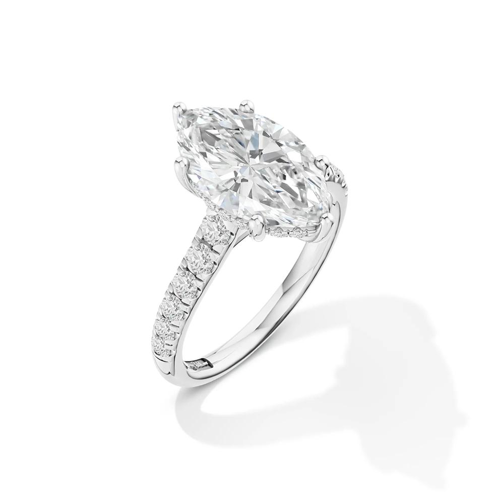 Kit Lab Grown Diamond Engagement Ring in Platinum (3 1/2 ct. tw.) – Image 2 of 4