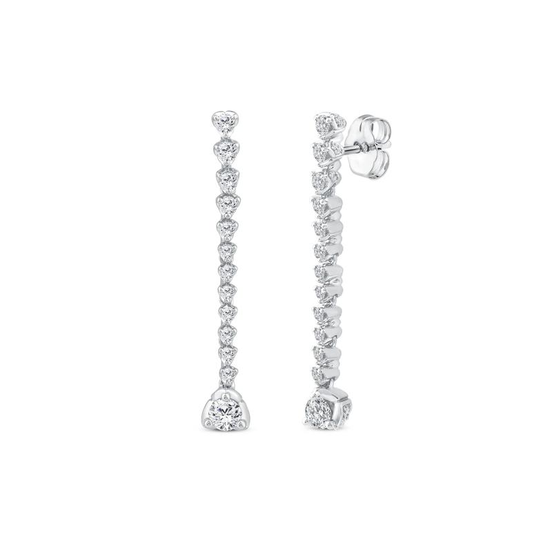 Diamond Dangle Drop Earrings in 14K White Gold &#40;1 1/2 ct. tw.&#41; – Image 1 of 2