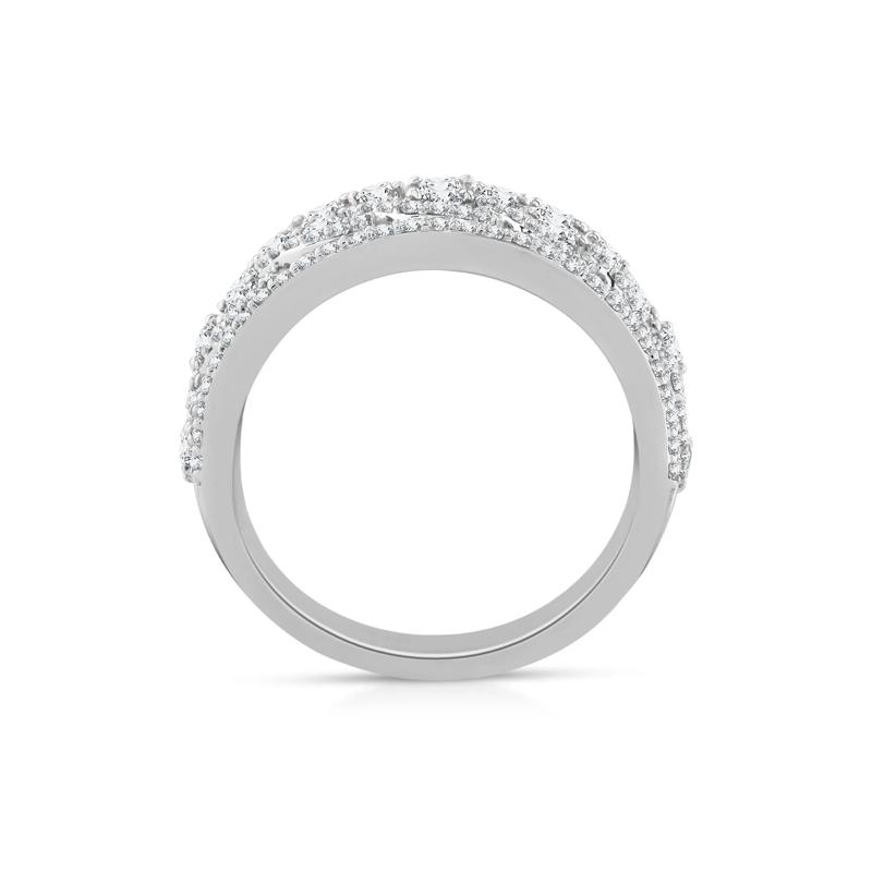 Diamond Multi-Row Band in 14K White Gold &#40;1 1/2 ct. tw.&#41; – Image 2 of 3