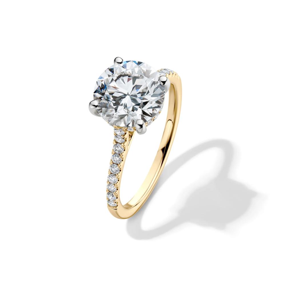 Lab Grown Diamond Wedding Set in 14K Yellow Gold (3 &frac12; ct. tw.) – Image 4 of 6