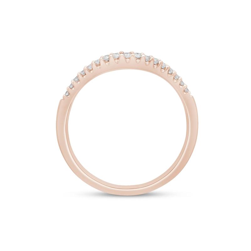 Diamond Contour Band in 14K Rose Gold &#40;1/7 ct. tw.&#41; – Image 2 of 3