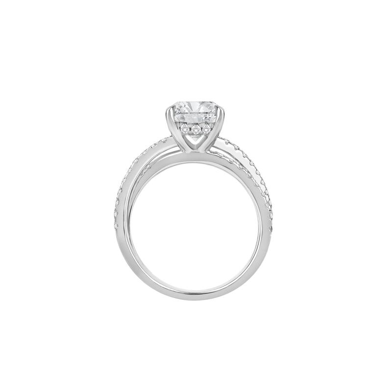 Celestia Lab Grown Diamond Oval Engagement Ring in Platinum &#40;3 3/4 ct. tw.&#41; – Image 2 of 4