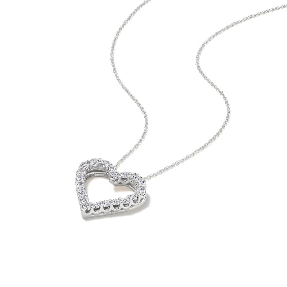 Helzberg Lab Grown Diamonds Lab Grown Diamond Heart Pendant – Image 4 of 4