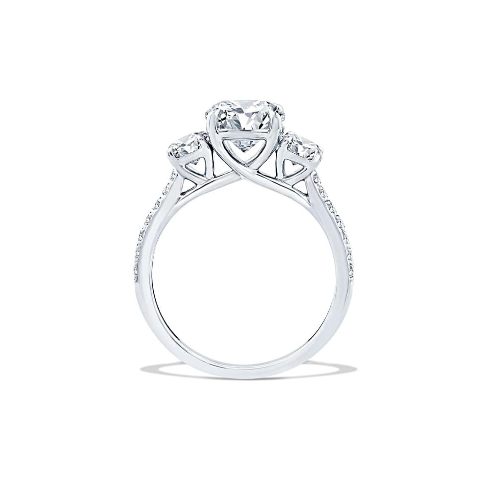 Lab Grown Diamond Three-Stone Engagement Set in 10K White Gold (2 1/2 ct. tw.) – Image 2 of 6