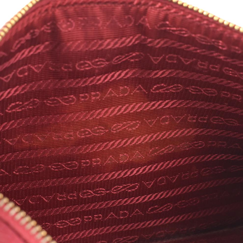 Pre-Owned Prada Saffiano Pouch Small Clutch – Image 6 of 8