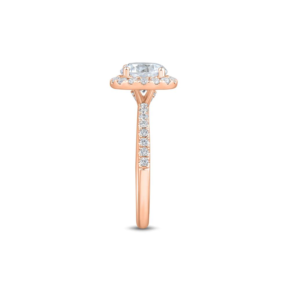 Lab Grown Diamond Halo Engagement Ring in 14K Rose Gold (2 ct. tw.) – Image 3 of 3