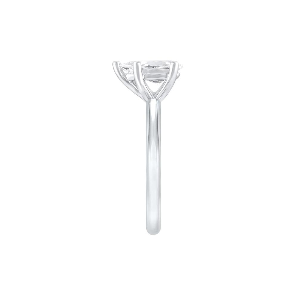 Pear-Shaped Lab Grown Diamond Solitaire Ring in Platinum (1 ct. tw.) – Image 3 of 4