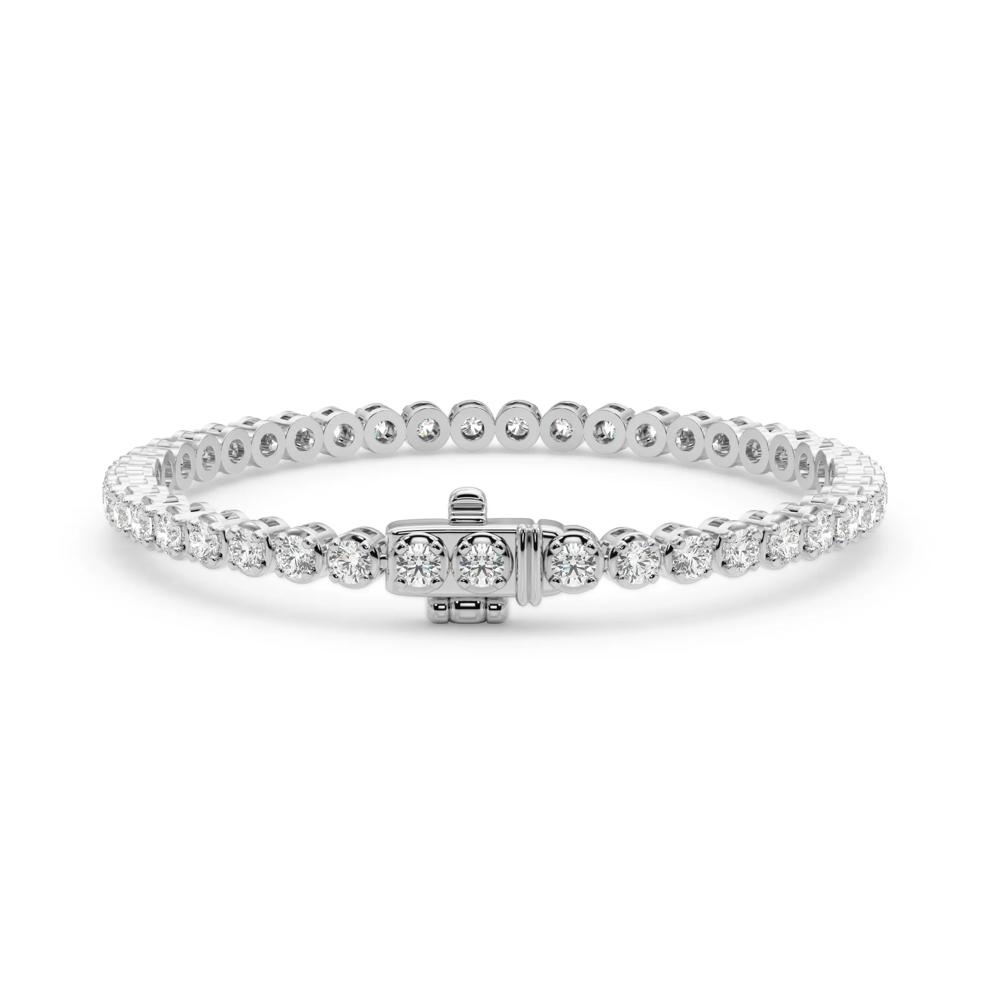 Diamond Tennis Bracelet in 10K White Gold (10 ct. tw.) – Image 2 of 2
