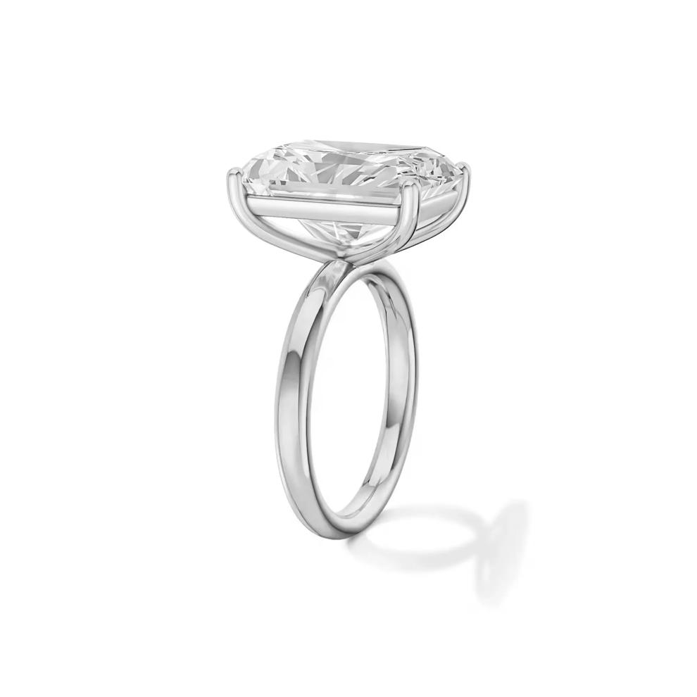Lab Grown Diamond Radiant-Cut Solitaire Ring in Platinum (8 ct.) – Image 3 of 4