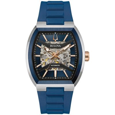 Men's Maquina Watch With a Blue Rubber Strap