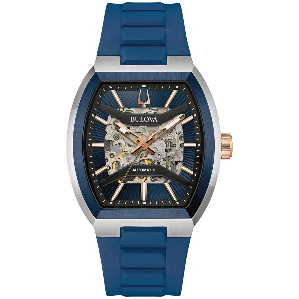 Men's Maquina Watch With a Blue Rubber Strap – Image 1 of 3