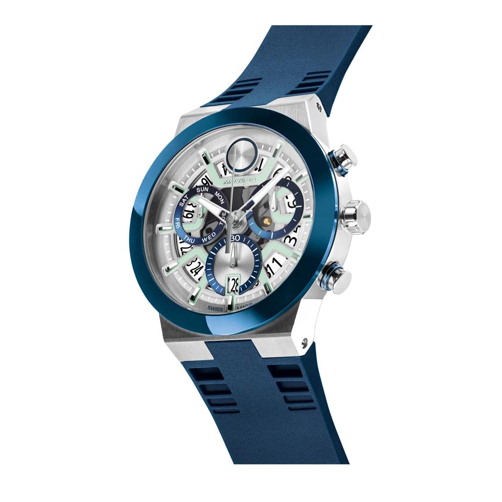 Gent's Fusion Watch With Blue Silicone Strap – Image 2 of 3