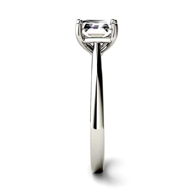 Asscher-Cut Moissanite Ring in 14K White Gold &#40;1 1/3 ct. dew&#41; – Image 3 of 3