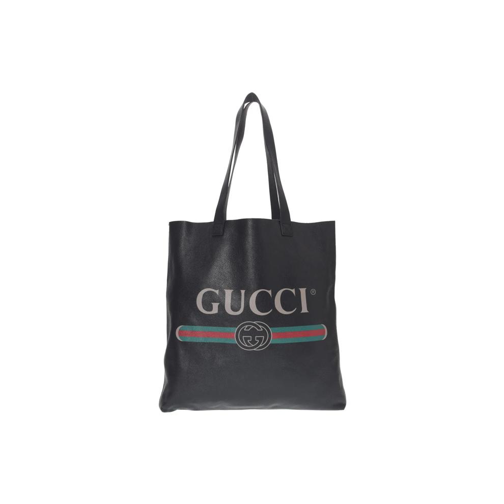 Pre-Owned Gucci Logo Print Tote Medium Tote – Image 1 of 7