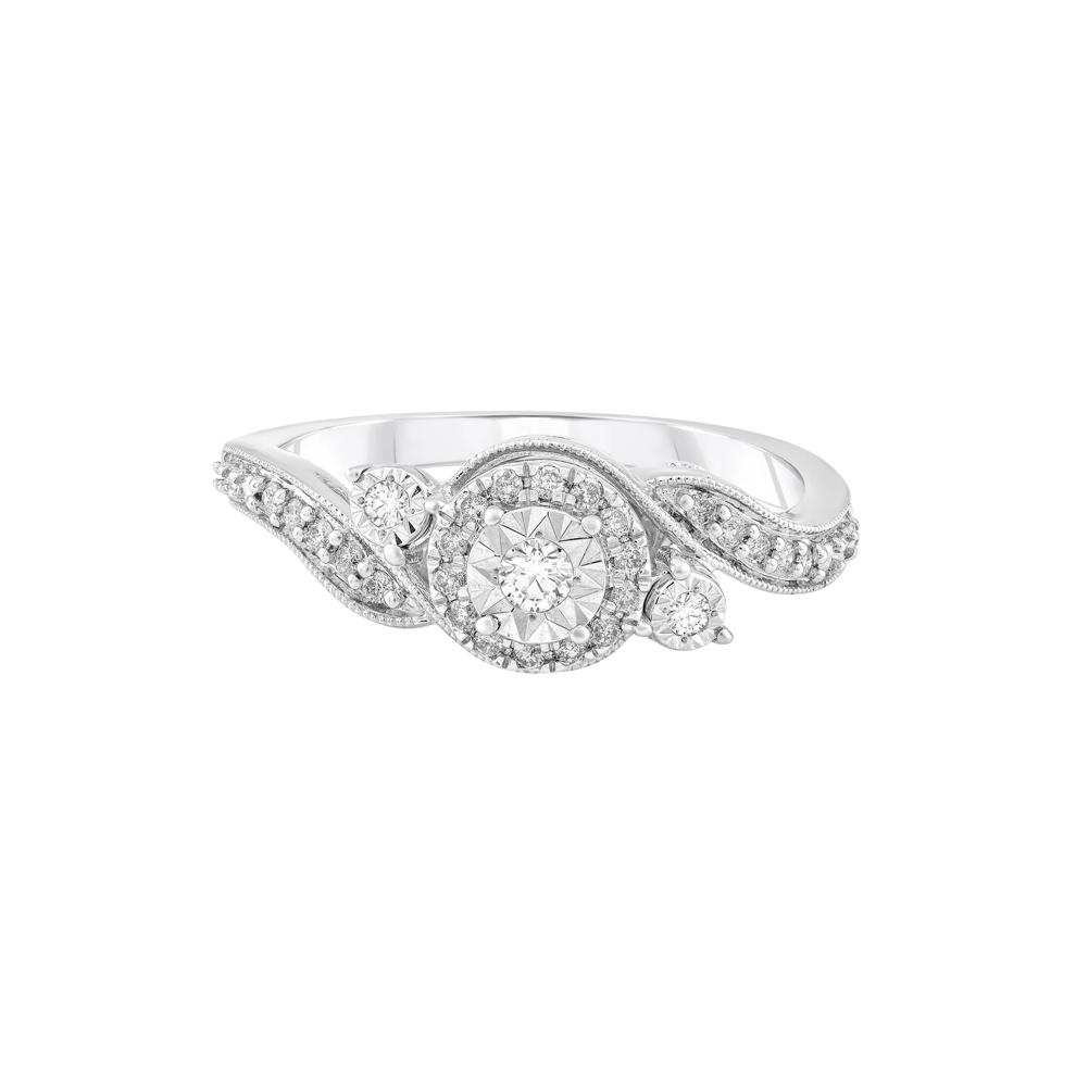 Diamond Promise Ring in 10K White Gold (1/4 ct. tw.) – Image 1 of 3