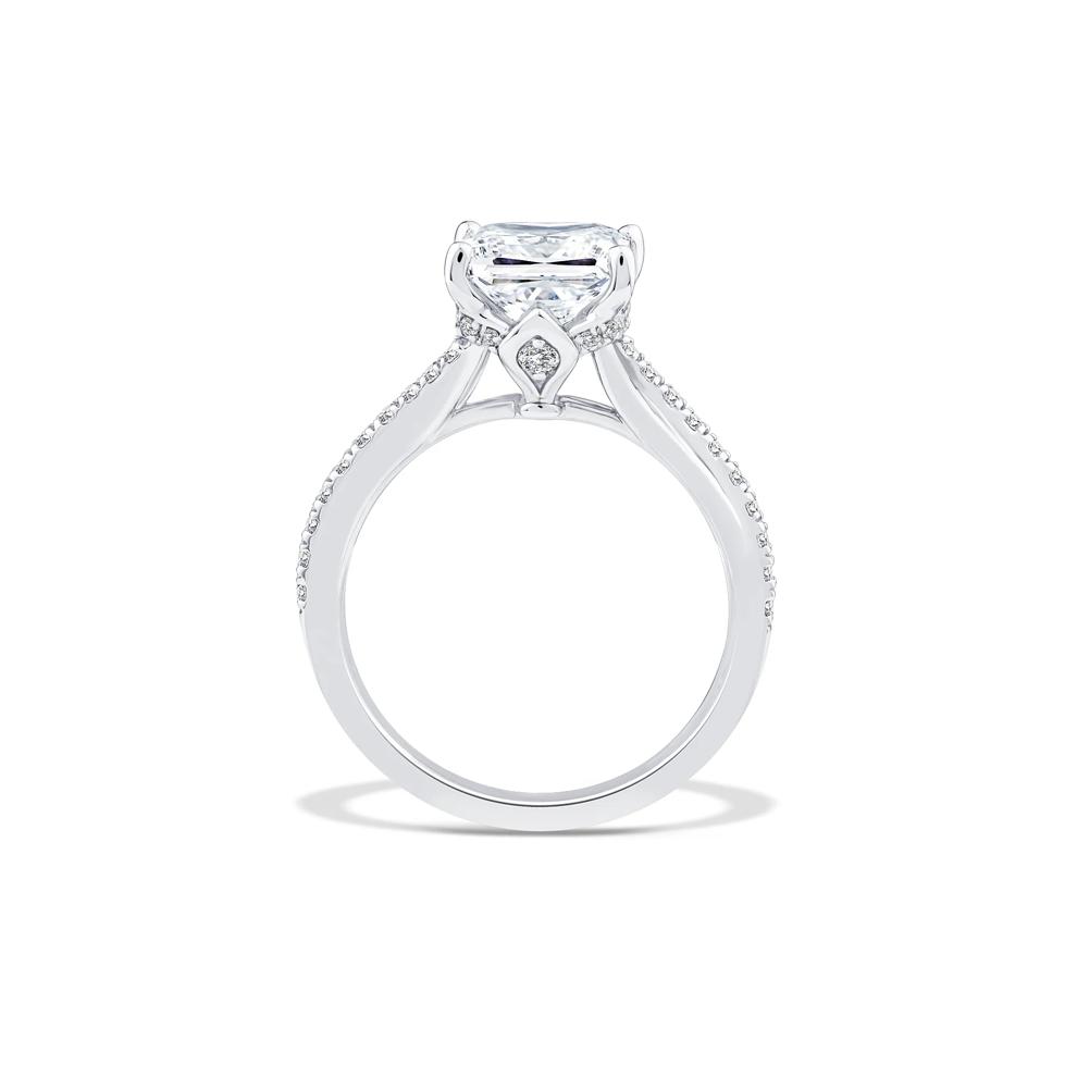 Lab Grown Diamond Princess-Cut Engagement Set in Platinum (3 ct. tw.) – Image 2 of 6