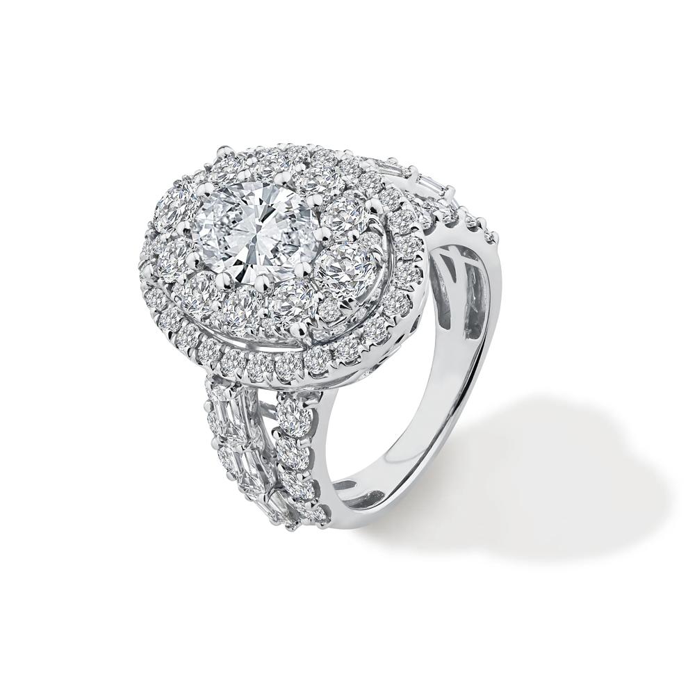 Lab Grown Diamond Composite Engagement Ring in 10K White Gold (5 ct. tw.) – Image 4 of 4