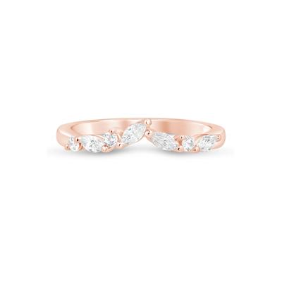 Diamond Chevron Band in 14K Rose Gold (1/3 ct. tw.)