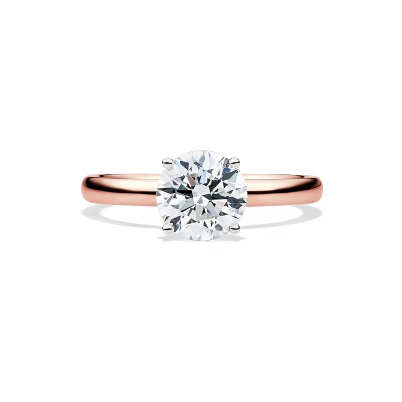 Diamond Round Brilliant Cut Solitaire Engagement Ring in 14K Rose Gold (1 1/2 ct.) – Image 1 of 5