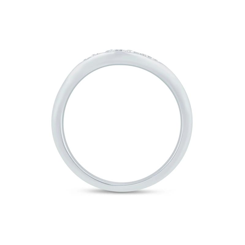 Lab Grown Diamond Contour Band in 14K White Gold &#40;1/5 ct. tw.&#41; – Image 2 of 3