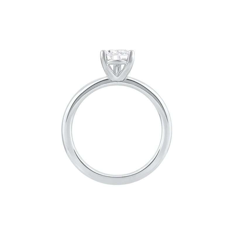 Pear-Shaped Lab Grown Diamond Solitaire Ring in Platinum (1 ct. tw.) – Image 2 of 4