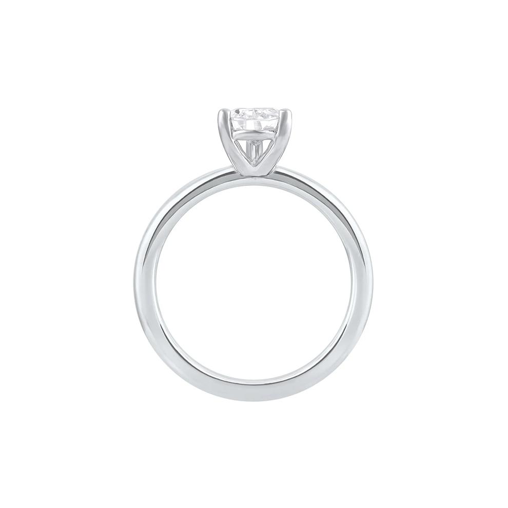 Pear-Shaped Lab Grown Diamond Solitaire Ring in Platinum (1 ct. tw.) – Image 2 of 4