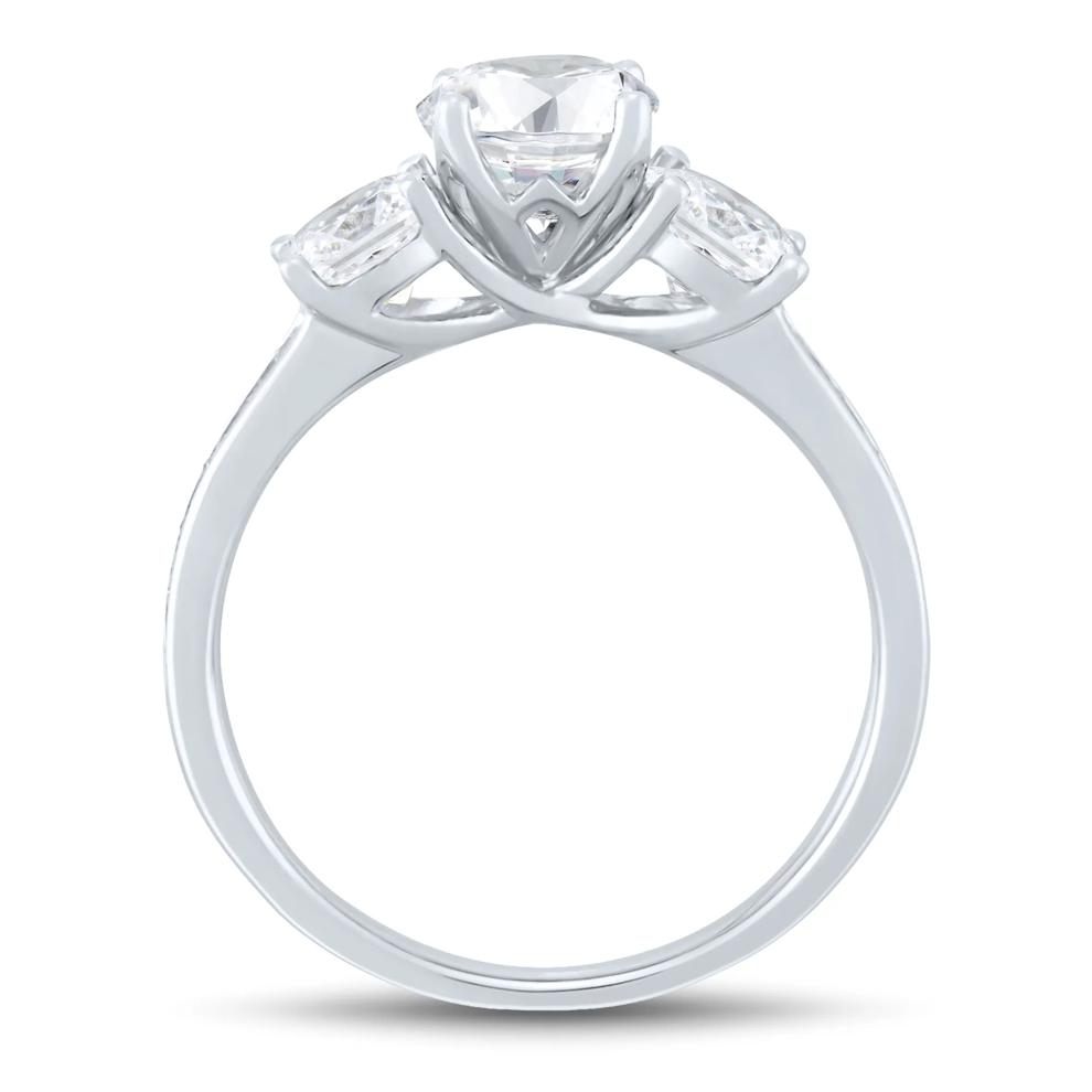 Lab Grown Three-Stone Diamond Engagement Ring in 14K White Gold (2-1/4 ct. tw.) – Image 2 of 3