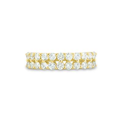 Lab Grown Diamond Double Row Band in 10K Gold (1 ct. tw.)