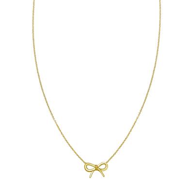 Bow Pendant in 14K Yellow Gold