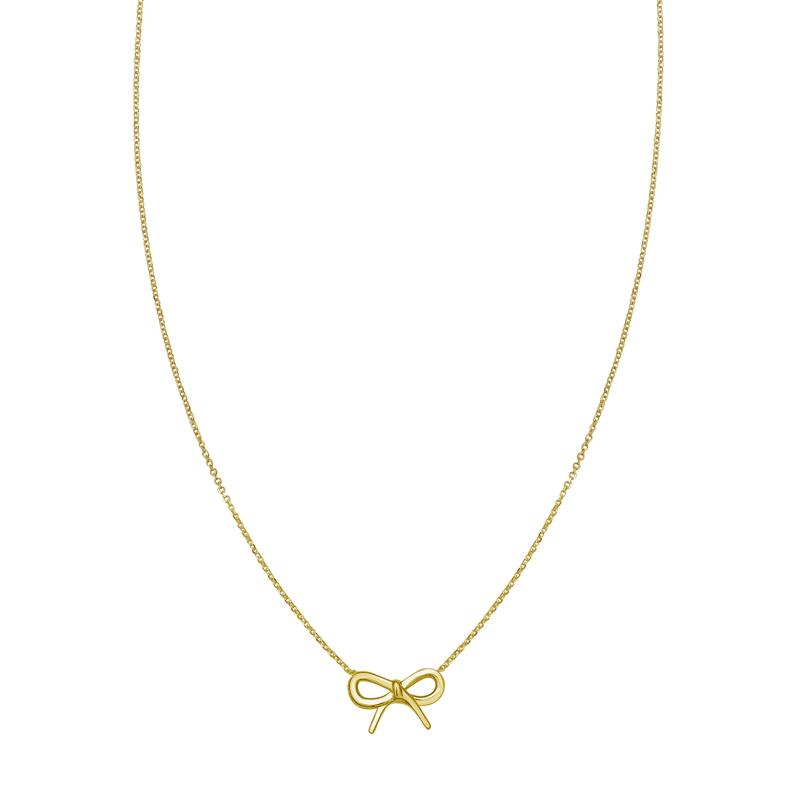 Bow Pendant in 14K Yellow Gold – Image 1 of 2