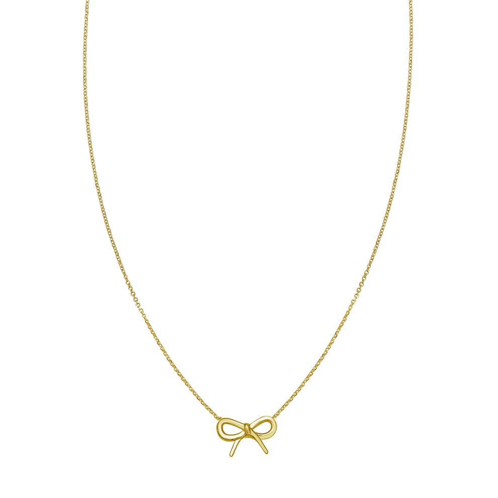 Bow Pendant in 14K Yellow Gold – Image 1 of 2