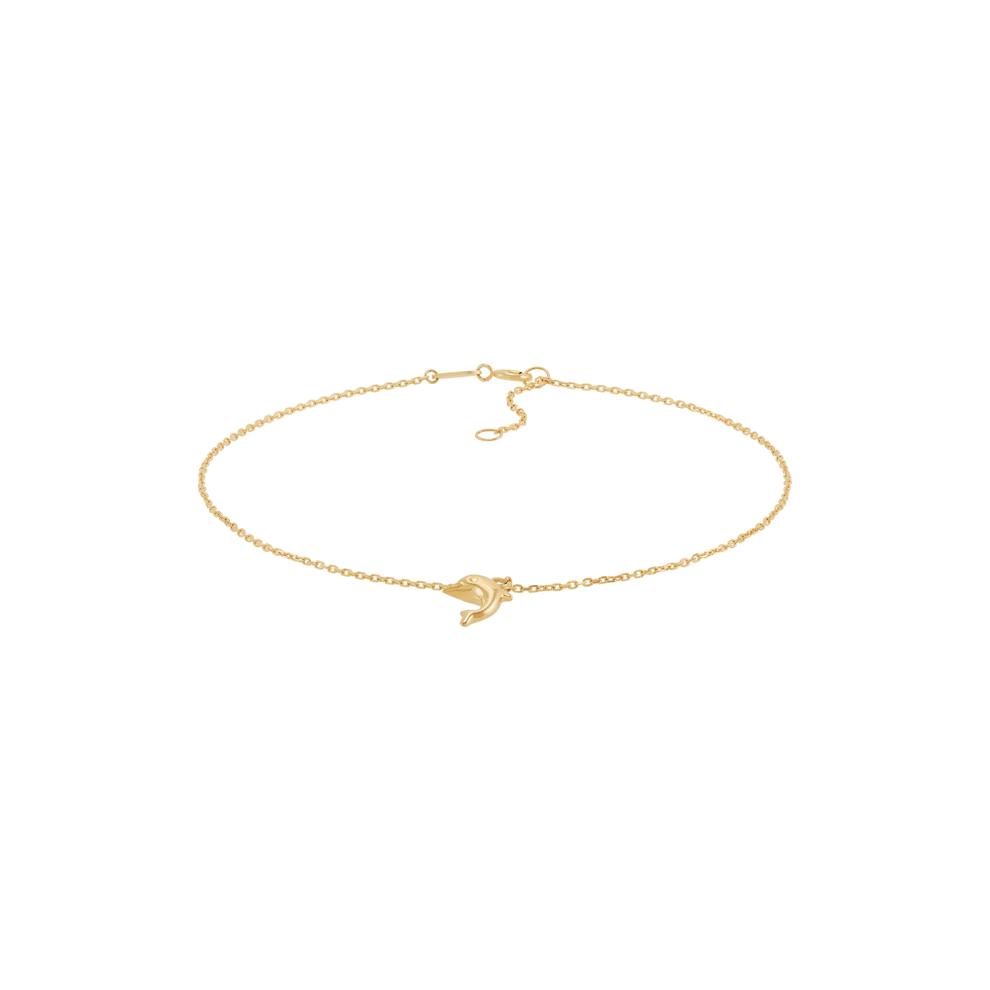 Dolphin Anklet in 14K Yellow Gold – Image 1 of 2