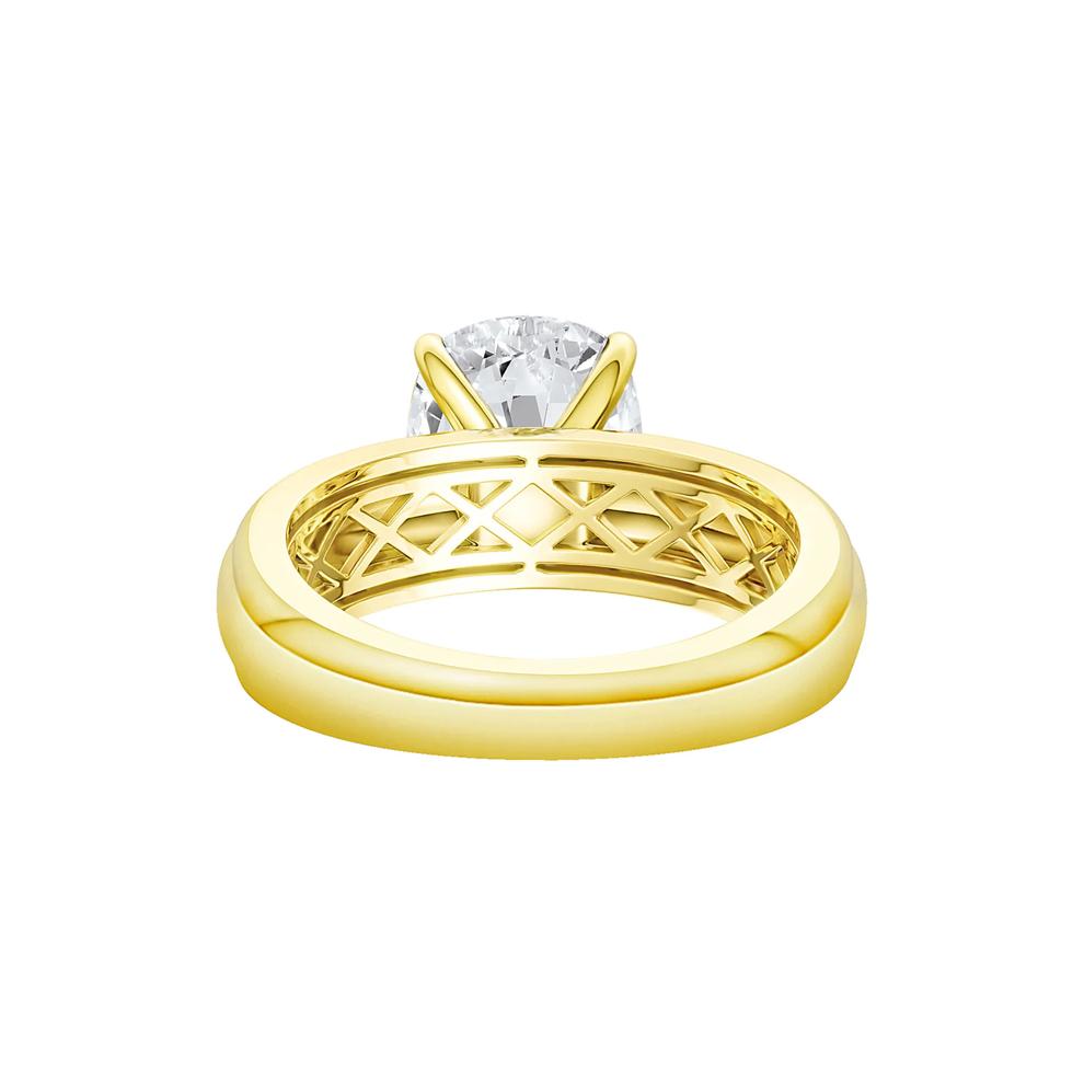 Maeve Lab Grown Diamond Elongated Cushion Engagement Ring in 14K Yellow Gold (4 ct. tw.) – Image 5 of 5