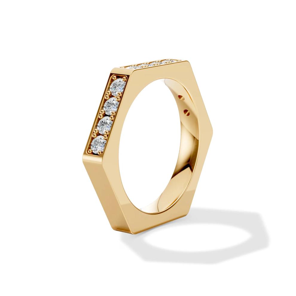 Men's Lab Grown Diamond Thin Band in Vermeil (7/8 ct. tw.) – Image 3 of 4