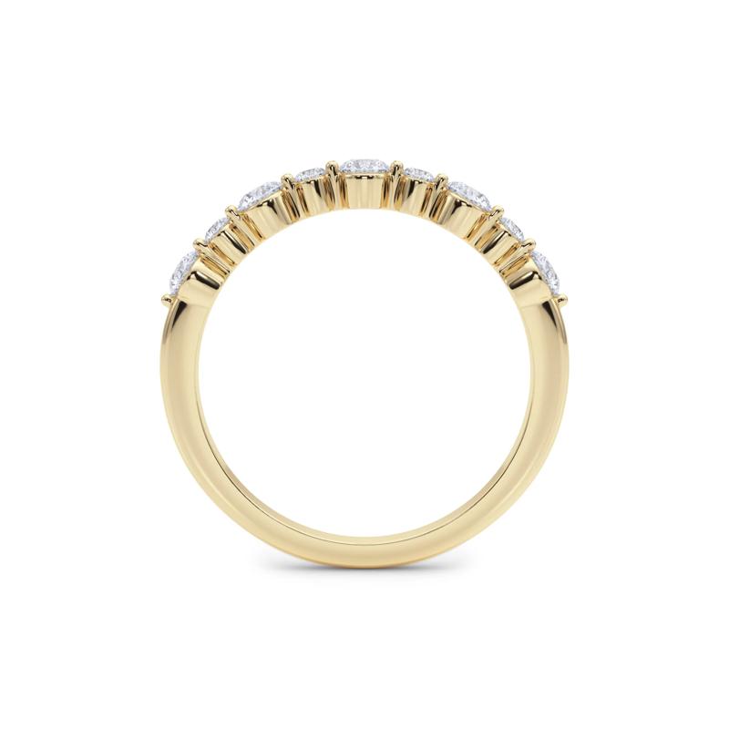 Lab Grown Diamond Shared-Prong Anniversary Band in 14K Yellow Gold &#40;1/2 ct. tw.&#41; – Image 2 of 6