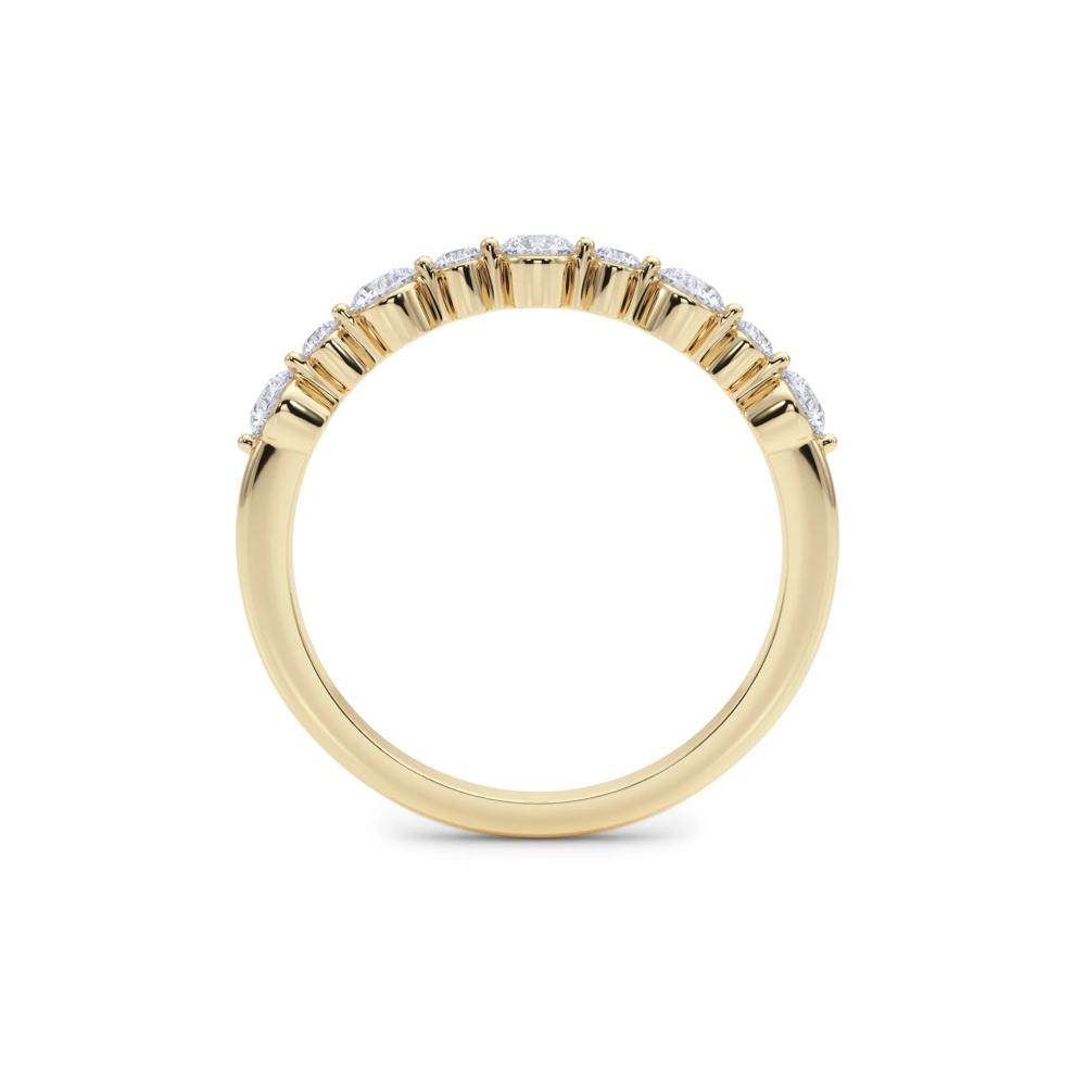 Lab Grown Diamond Shared-Prong Anniversary Band in 14K Yellow Gold (1/2 ct. tw.) – Image 2 of 6