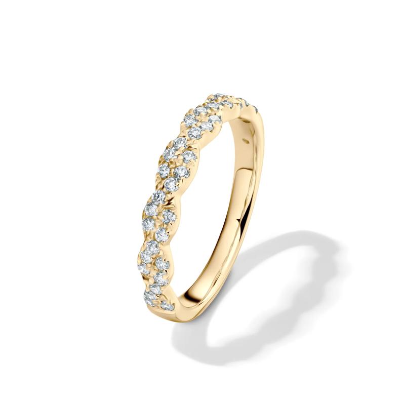 Lab Grown Diamond Twist Band in 10K Yellow Gold (1/3 ct. tw.) – Image 4 of 4