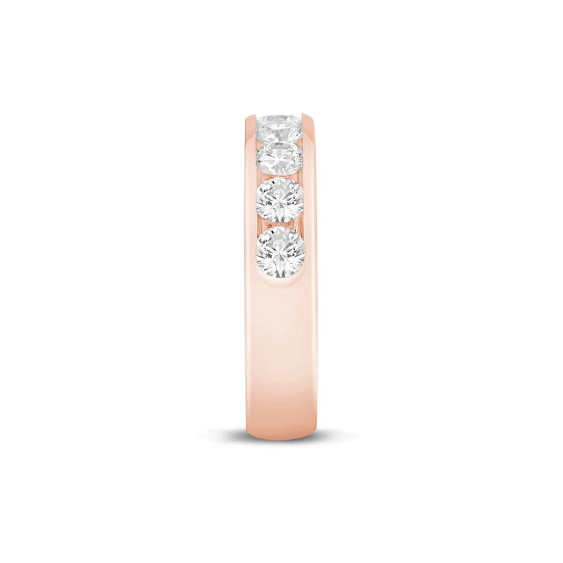 Lab Grown Diamond Channel-Set Band in 14K Rose Gold &#40;1 1/2 ct. tw.&#41; – Image 3 of 3