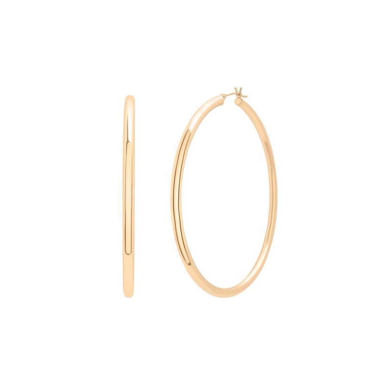 Hoop Earrings in Vermeil, 60MM – Image 1 of 8