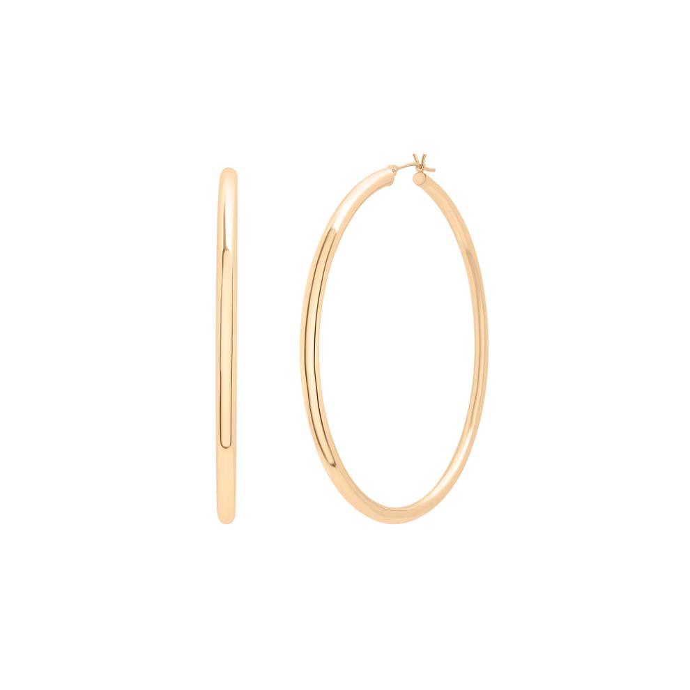 Hoop Earrings in Vermeil, 60MM – Image 1 of 8